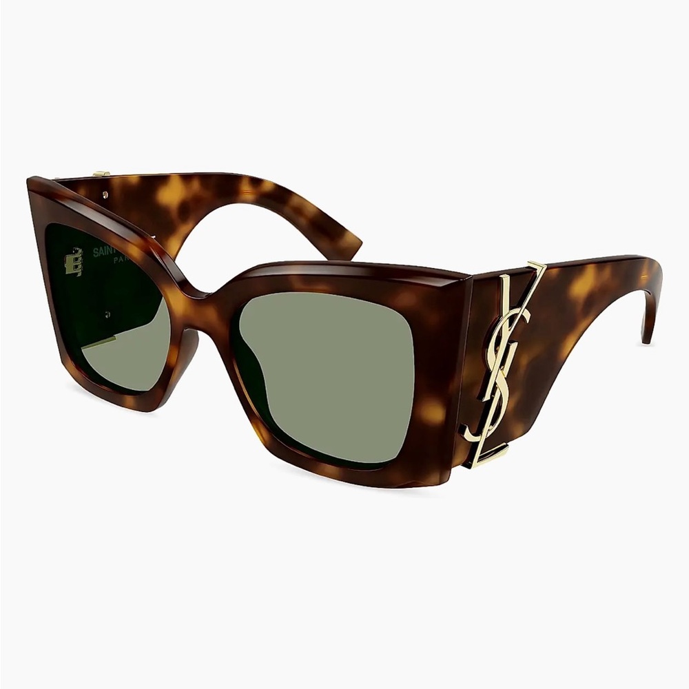 Saint Laurent YSL 54MM Blaze Oversized Sunglasses SL M119 BLAZE 002 $960 Havana
